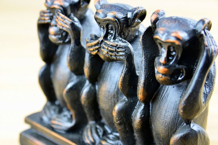 Image of the three wise monkeys