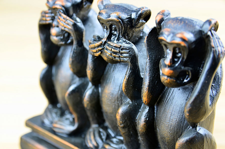 Image of the three wise monkeys