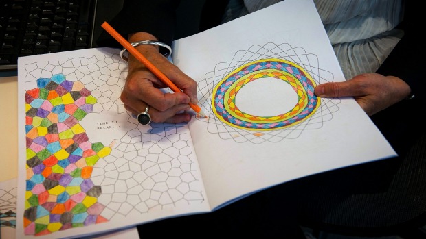 Tests have shown that colouring in can effect brain wave rhythms. Photo: Jesse Marlow