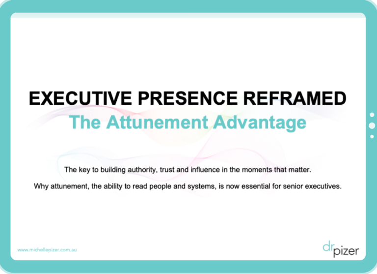 Executive Presence Reframed guide cover